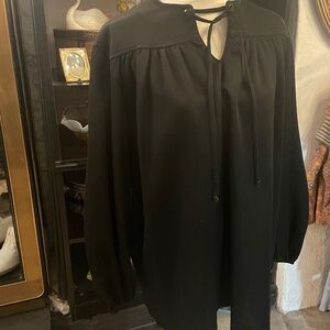 Black 1980s Tunic by Sky City